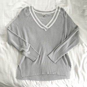 Garage Grey V-Neck Sweater